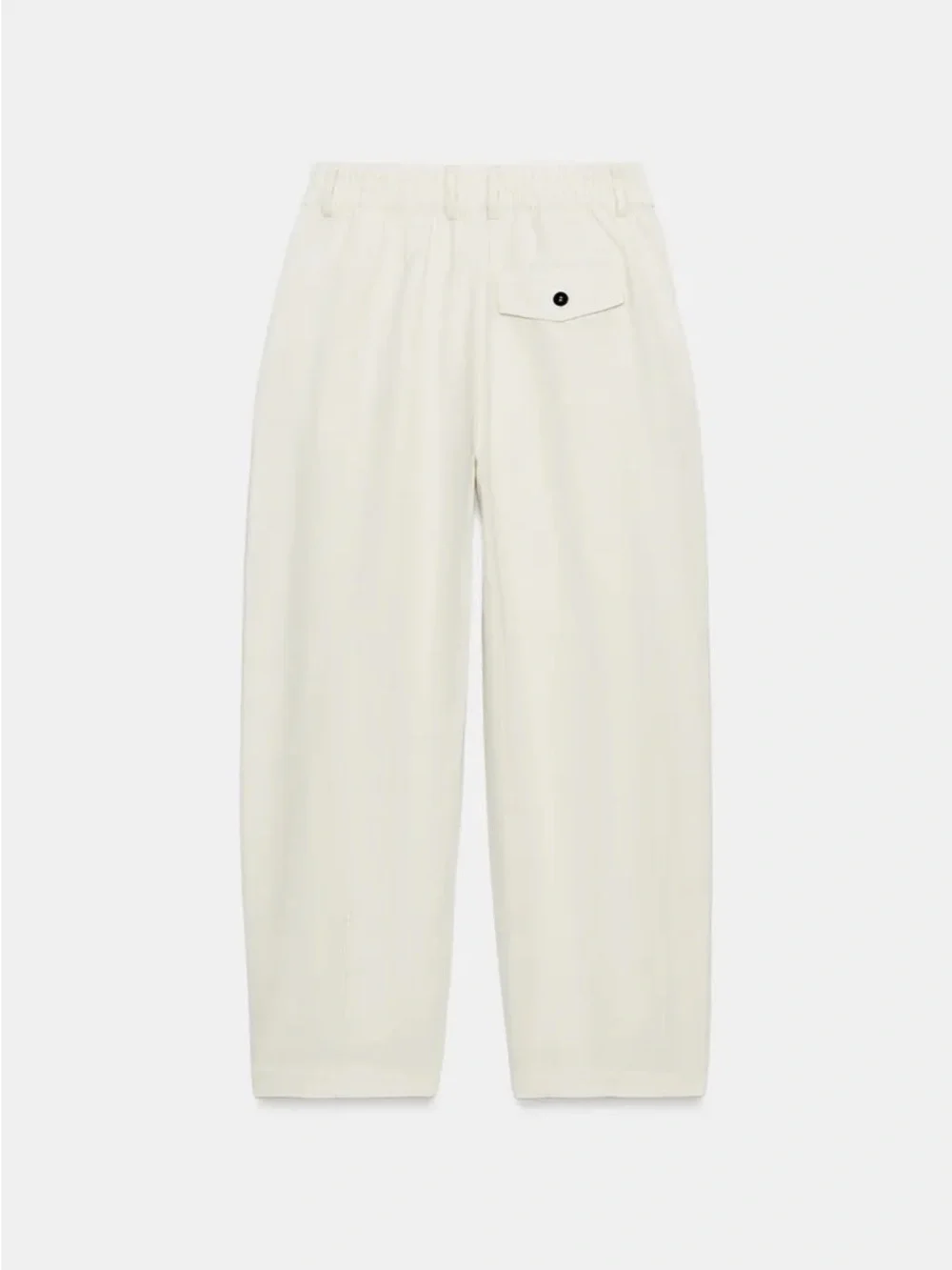 Zara PLEATED LINEN BLEND TROUSERS ZW COLLECTION SAND4344/044/711